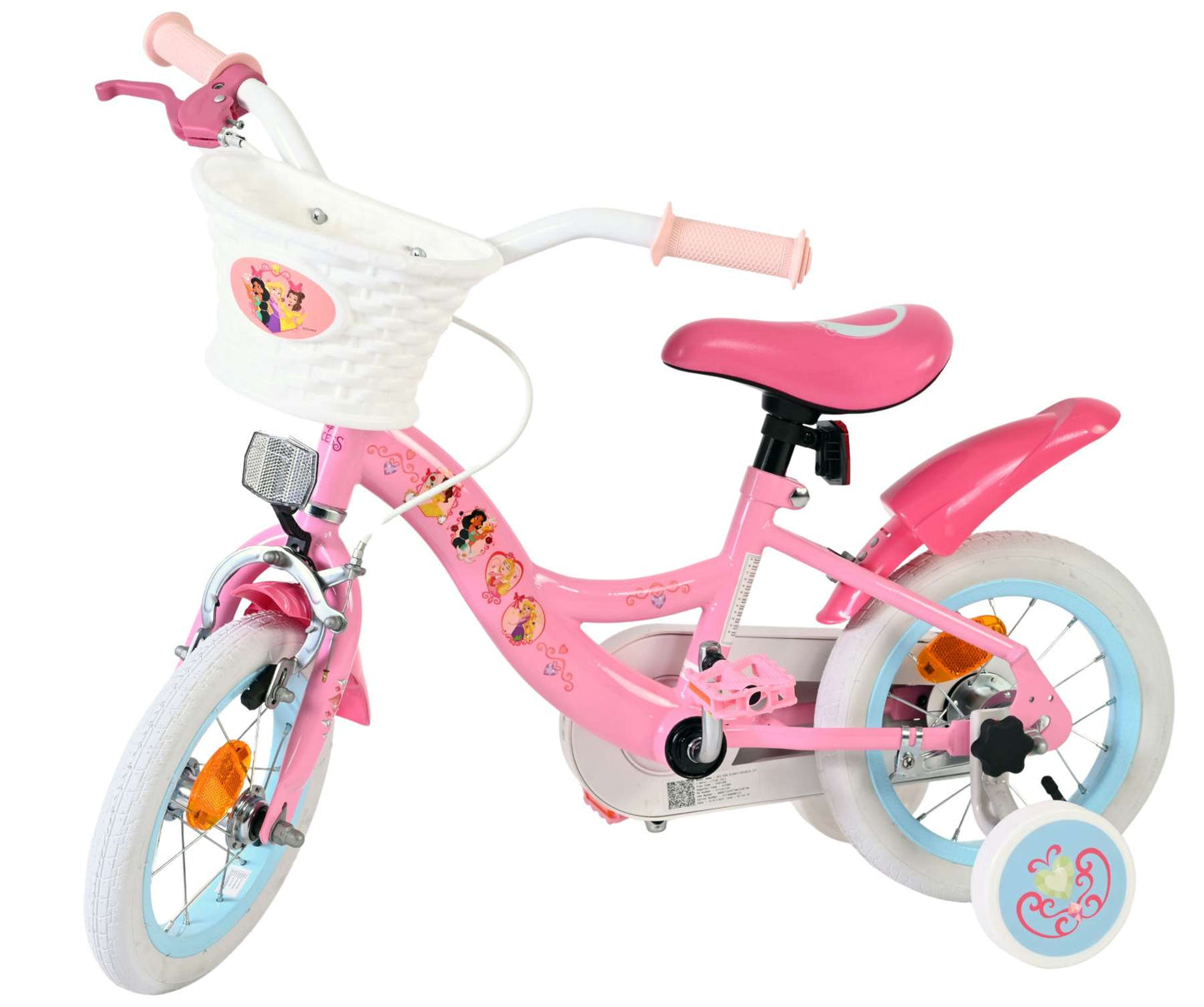 Disney Princess Kinderfiets - Meisjes - 12 inch - Roze - 3-5 jaar extra afbeelding 9