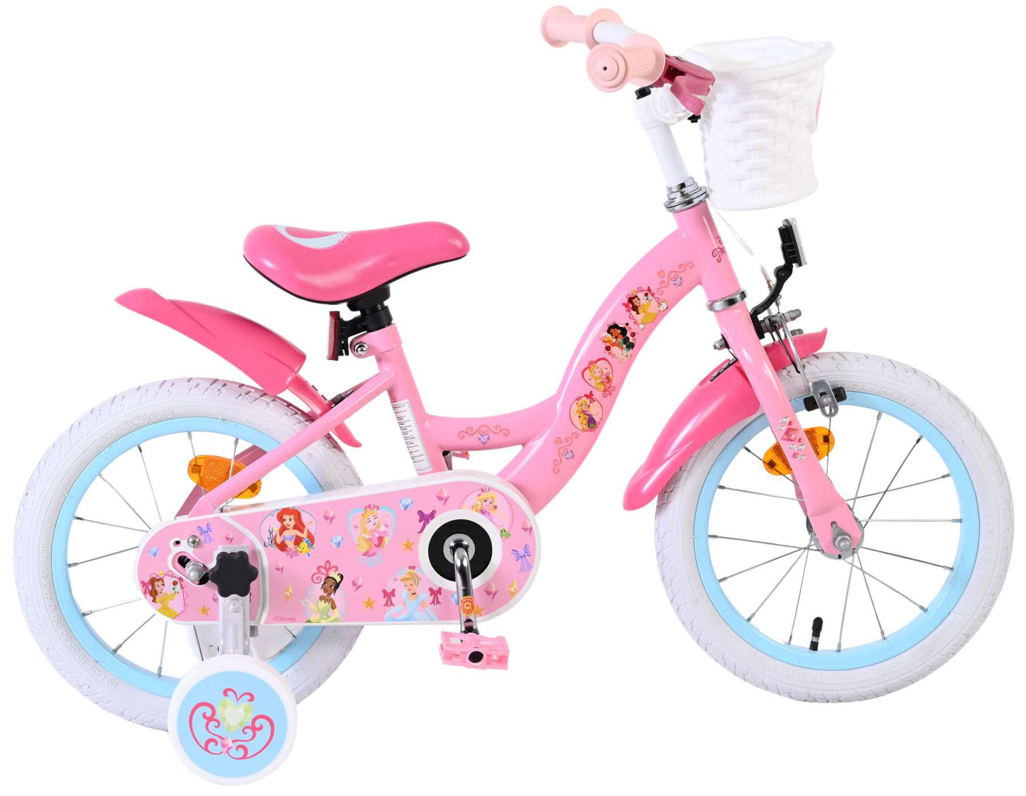 Disney Princess Kinderfiets - Meisjes - 14 inch - Roze - 3-5 jaar bij Fietstotaal