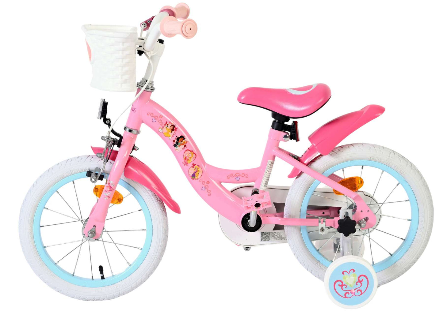 Disney Princess Kinderfiets - Meisjes - 14 inch - Roze - 3-5 jaar extra afbeelding 8