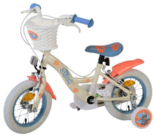 Disney Stitch Kinderfiets - Meisjes - 12 inch - Twee handremmen - Creme Koraal Blauw - Crème, Blauw - 3-5 jaar extra afbeelding 5