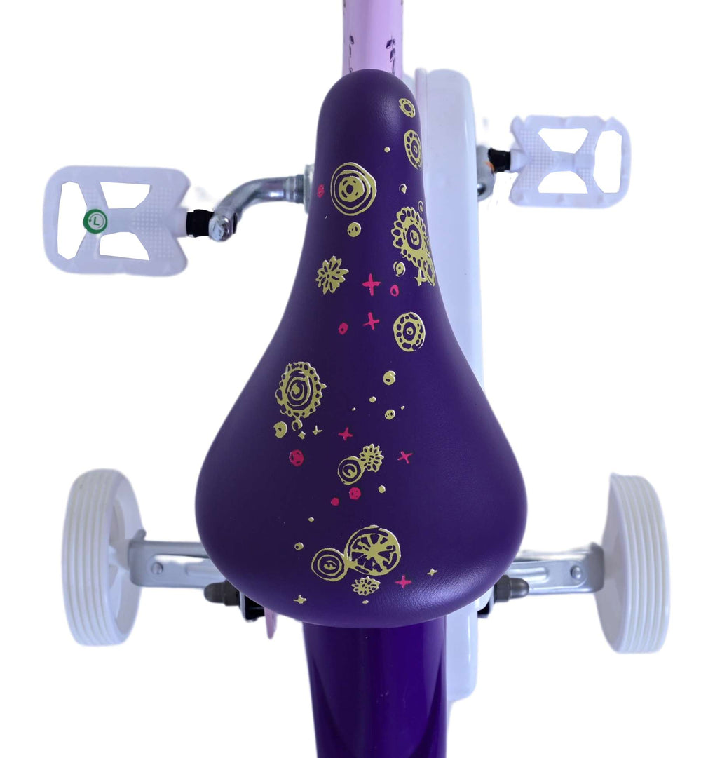 Disney Wish Kinderfiets - Meisjes - 12 inch - Paars - 3-5 jaar extra afbeelding 5