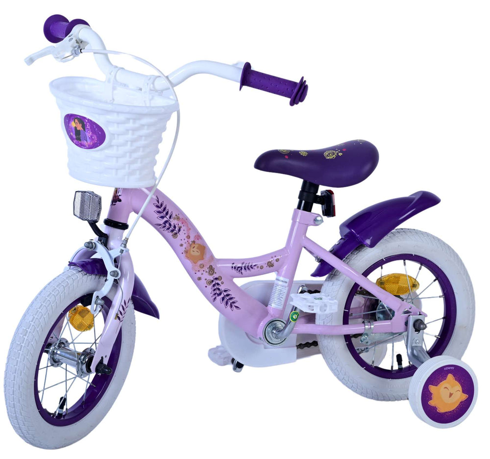 Disney Wish Kinderfiets - Meisjes - 12 inch - Paars - 3-5 jaar extra afbeelding 9