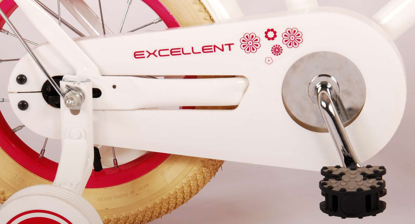 Volare Excellent Kinderfiets - Meisjes - 12 inch - Wit - 3-5 jaar extra afbeelding 7