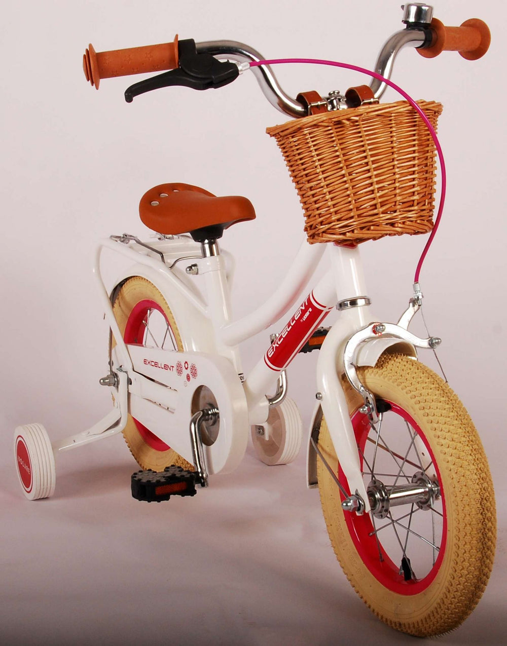 Volare Excellent Kinderfiets - Meisjes - 12 inch - Wit - 3-5 jaar extra afbeelding 11