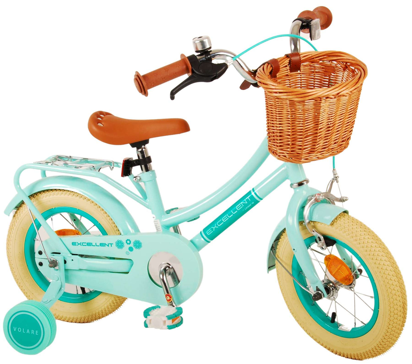Volare Excellent Kinderfiets - Meisjes - 12 inch - Groen - 3-5 jaar extra afbeelding 4