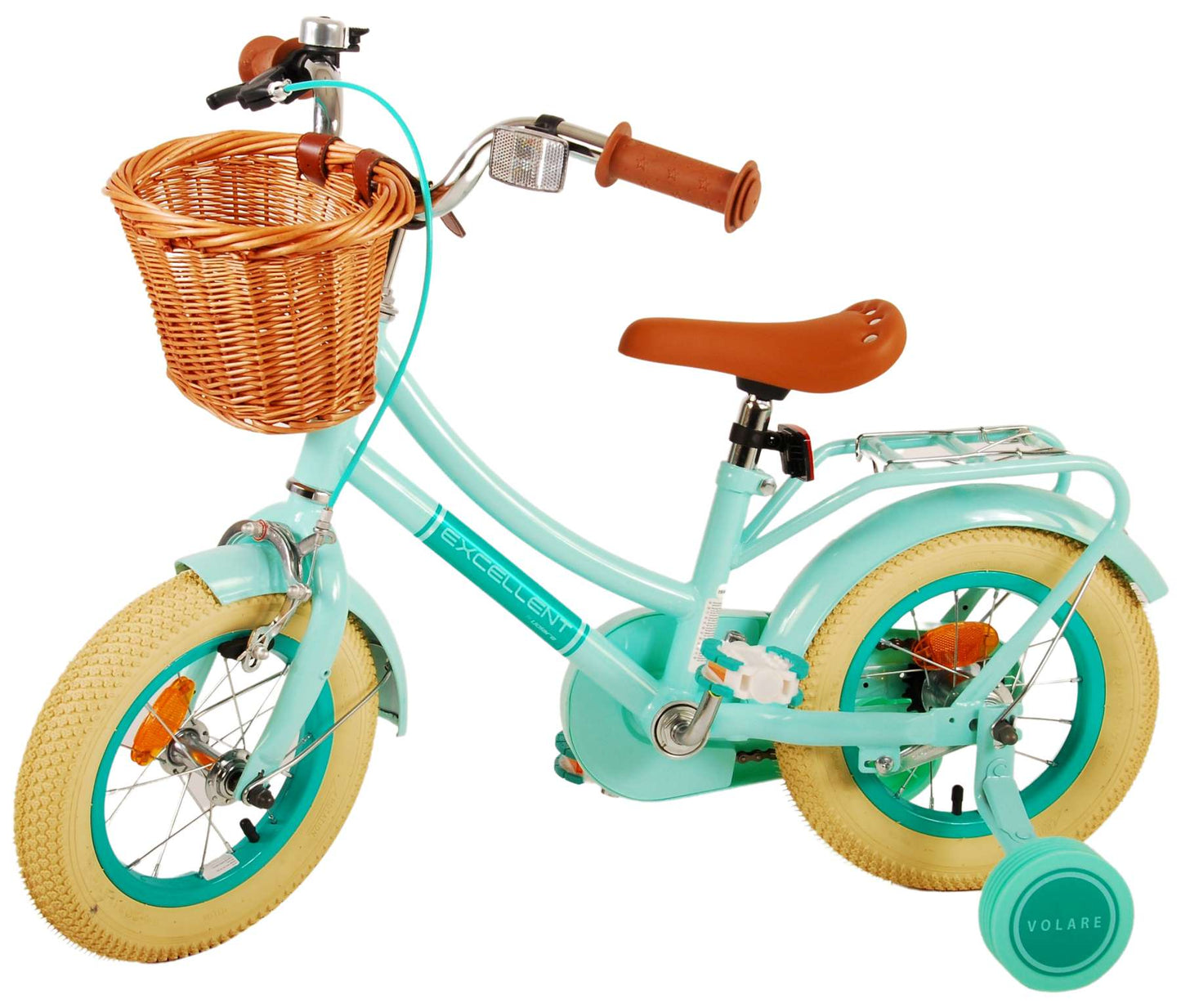 Volare Excellent Kinderfiets - Meisjes - 12 inch - Groen - 3-5 jaar extra afbeelding 15