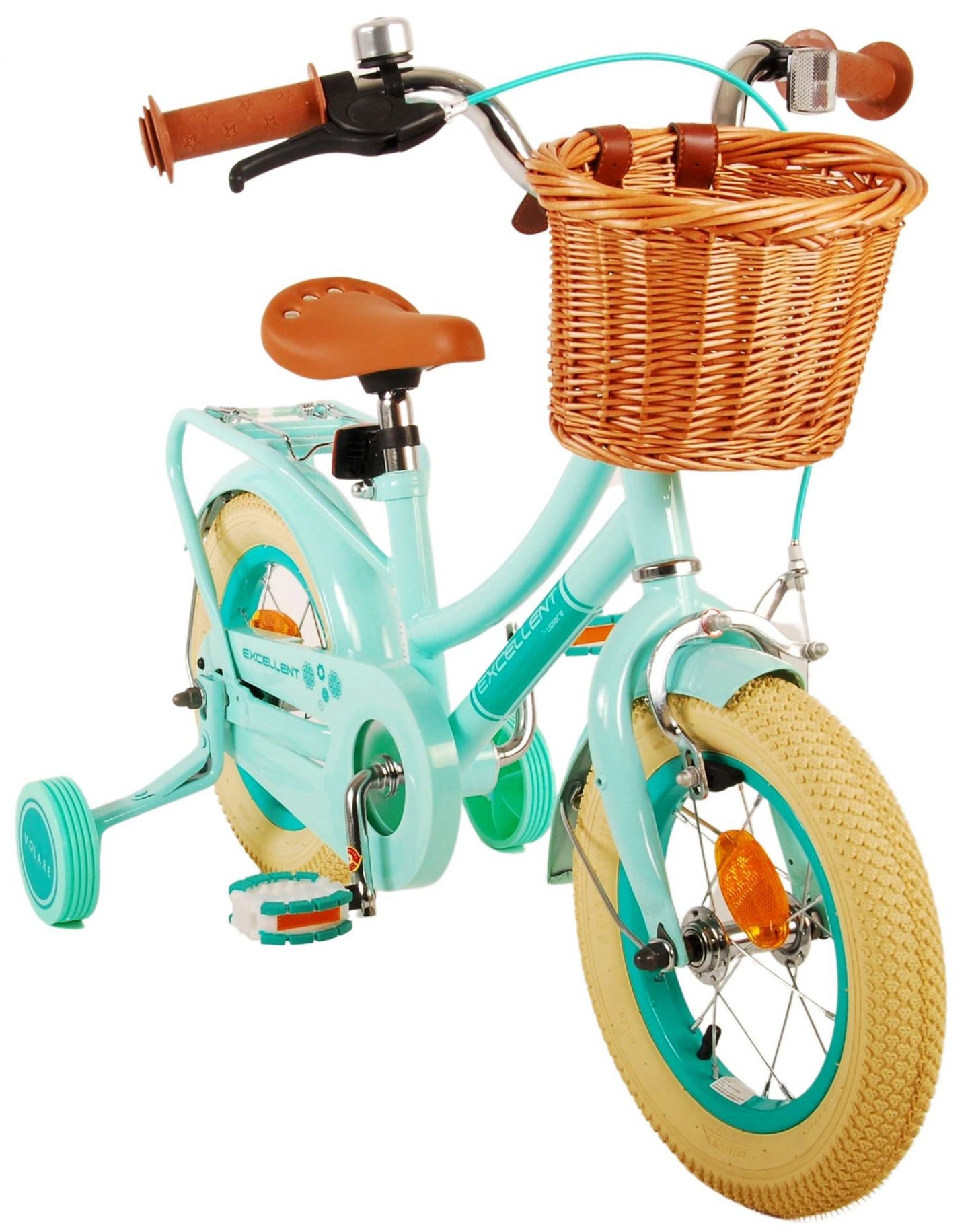 Volare Excellent Kinderfiets - Meisjes - 12 inch - Groen - 3-5 jaar extra afbeelding 11
