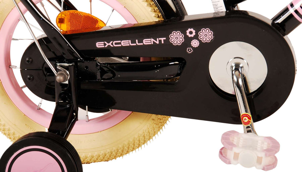 Volare Excellent Kinderfiets - Meisjes - 12 inch - Zwart - 3-5 jaar extra afbeelding 7