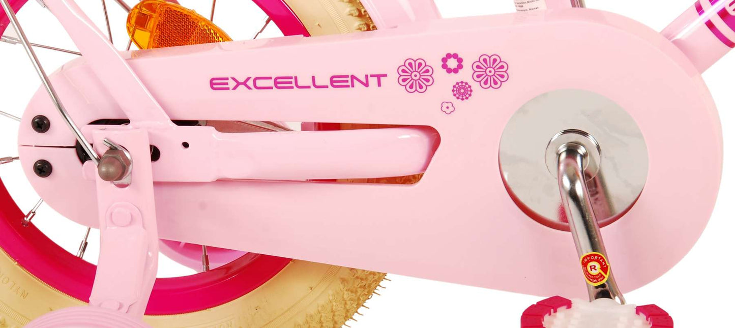 Volare Excellent Kinderfiets - Meisjes - 12 inch - Roze - 3-5 jaar extra afbeelding 7