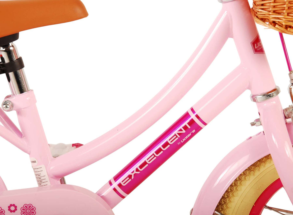 Volare Excellent Kinderfiets - Meisjes - 12 inch - Roze - 3-5 jaar extra afbeelding 8