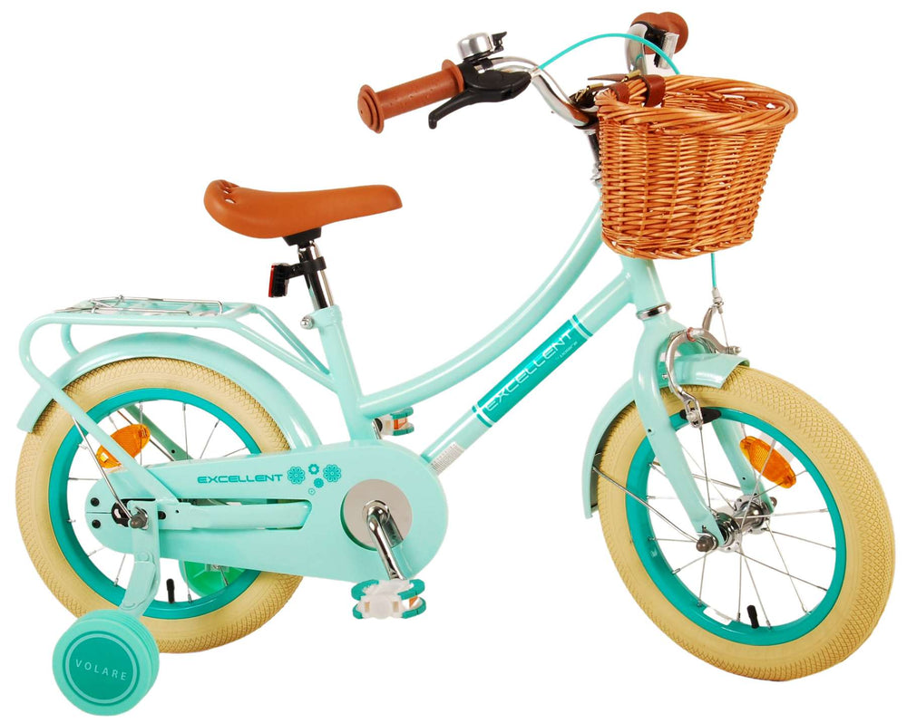 Volare Excellent Kinderfiets - Meisjes - 14 inch - Groen - 3-5 jaar extra afbeelding 4