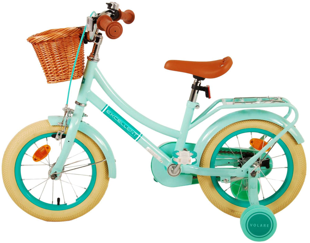 Volare Excellent Kinderfiets - Meisjes - 14 inch - Groen - 3-5 jaar extra afbeelding 14