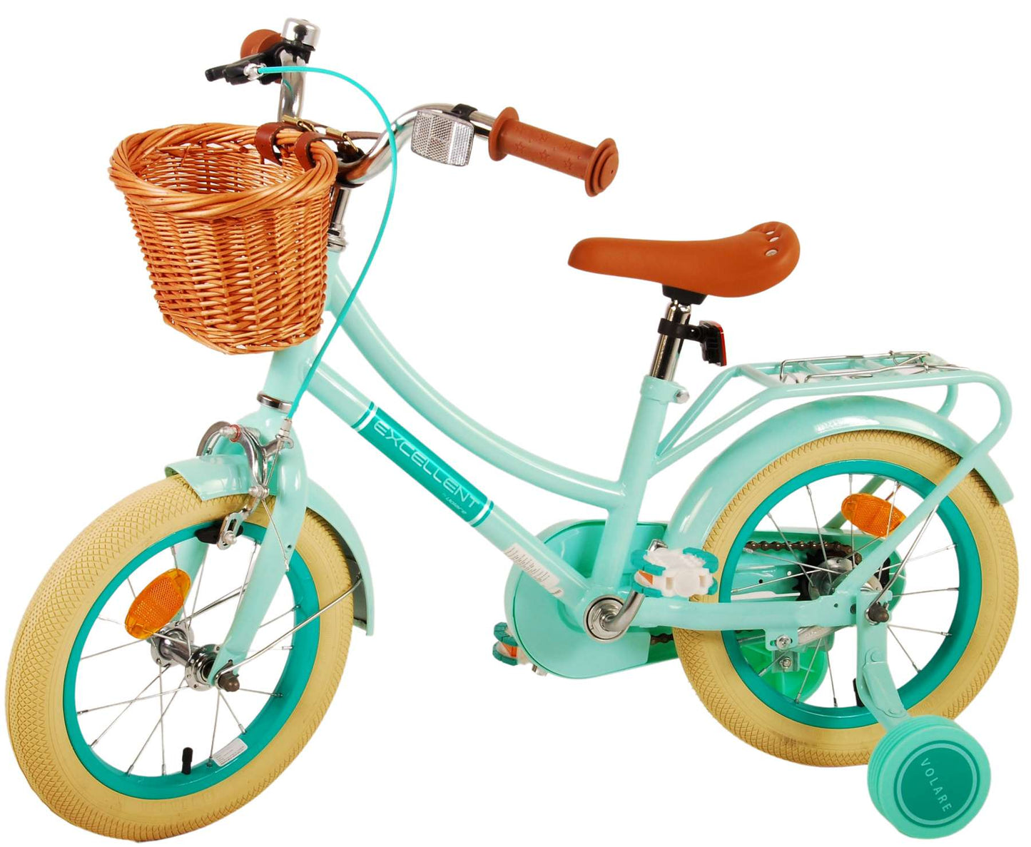 Volare Excellent Kinderfiets - Meisjes - 14 inch - Groen - 3-5 jaar extra afbeelding 15