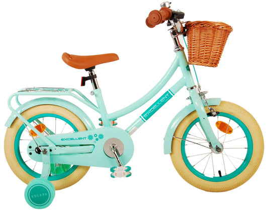 Volare Excellent Kinderfiets - Meisjes - 14 inch - Groen - 3-5 jaar bij Fietstotaal