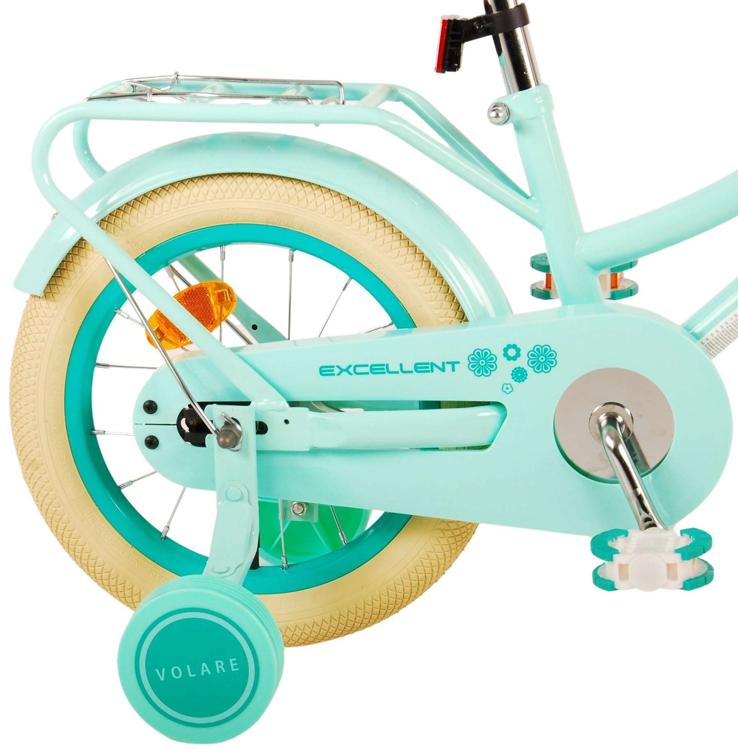Volare Excellent Kinderfiets - Meisjes - 14 inch - Groen - 3-5 jaar extra afbeelding 5