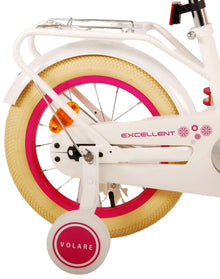 Volare Excellent Kinderfiets - Meisjes - 14 inch - Wit - 3-5 jaar extra afbeelding 5