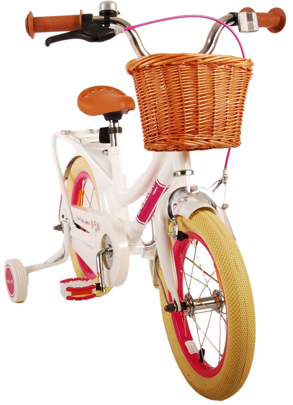 Volare Excellent Kinderfiets - Meisjes - 14 inch - Wit - 3-5 jaar extra afbeelding 11