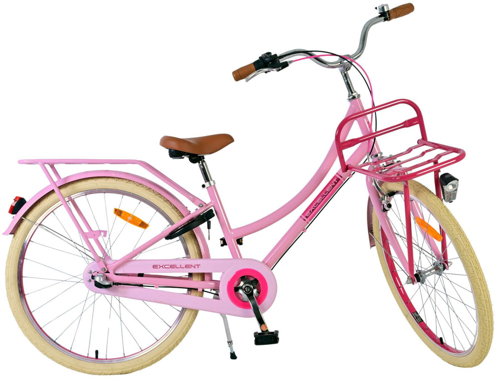 Volare Excellent Kinderfiets - Meisjes - 24 inch - Roze - 3 Versnellingen - 8-10 jaar extra afbeelding 3