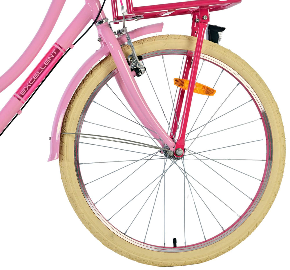 Volare Excellent Kinderfiets - Meisjes - 24 inch - Roze - 3 Versnellingen - 8-10 jaar extra afbeelding 11