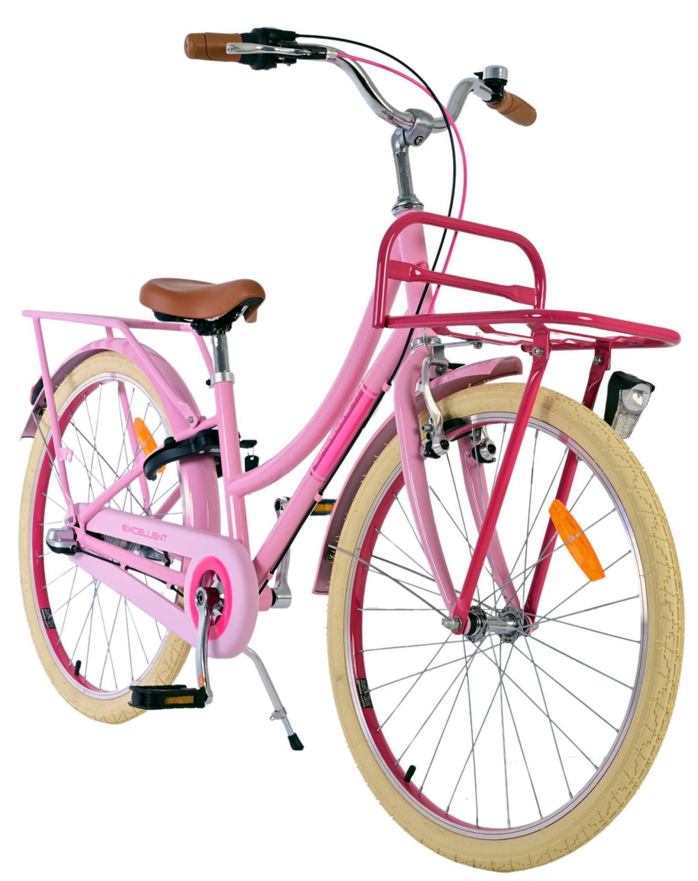 Volare Excellent Kinderfiets - Meisjes - 24 inch - Roze - 3 Versnellingen - 8-10 jaar extra afbeelding 8
