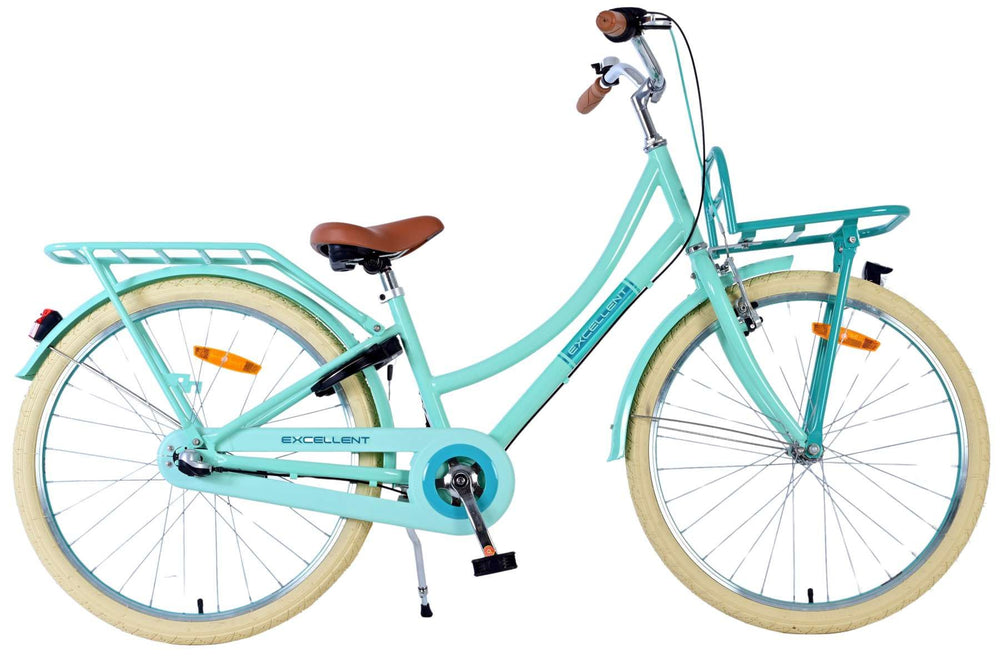 Volare Excellent Kinderfiets - Meisjes - 24 inch - Groen - 3 Versnellingen - 8-10 jaar bij Fietstotaal