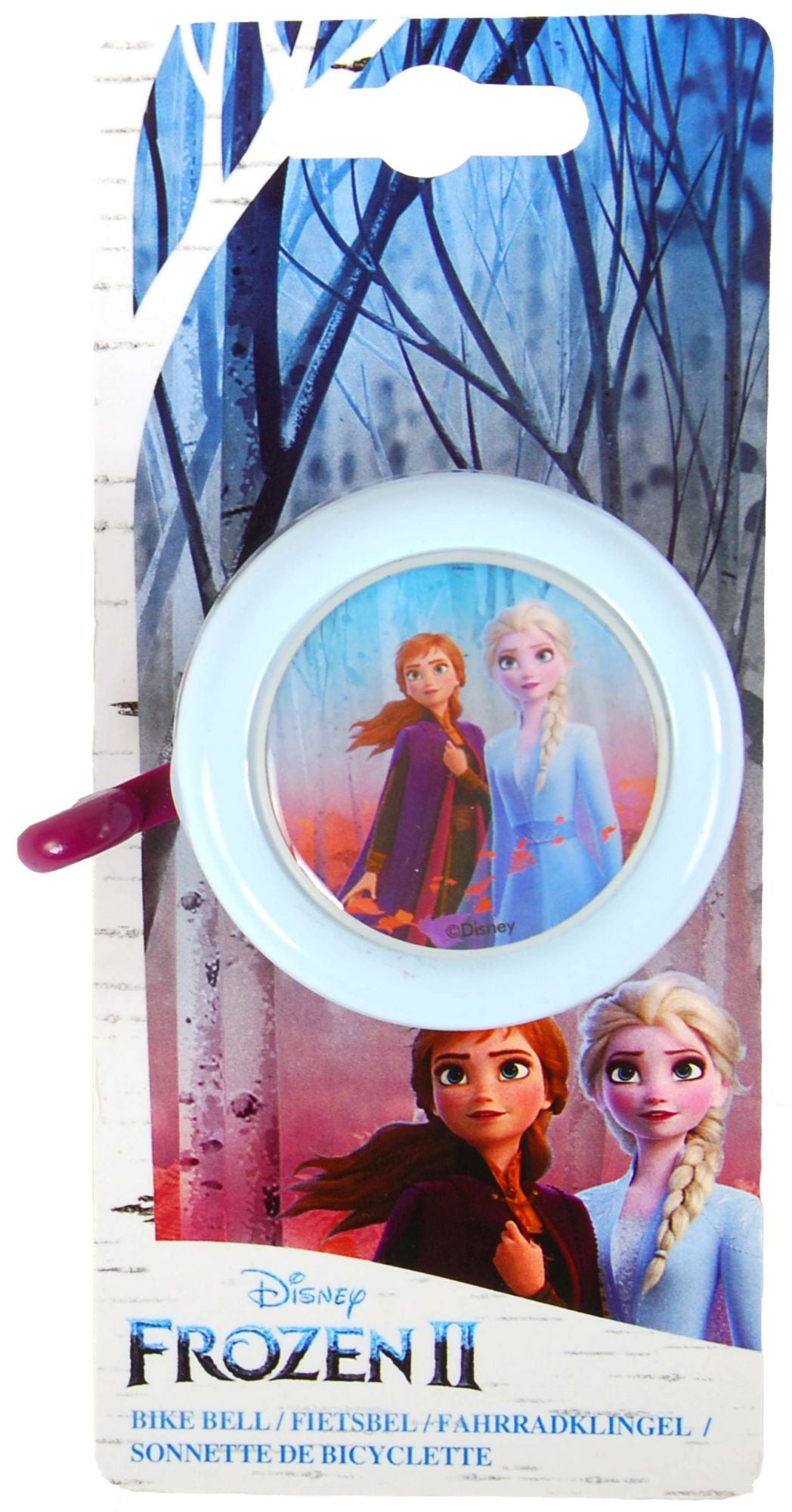 Disney Frozen 2 Fietsbel - Meisjes - Licht Blauw Paars bij Fietstotaal
