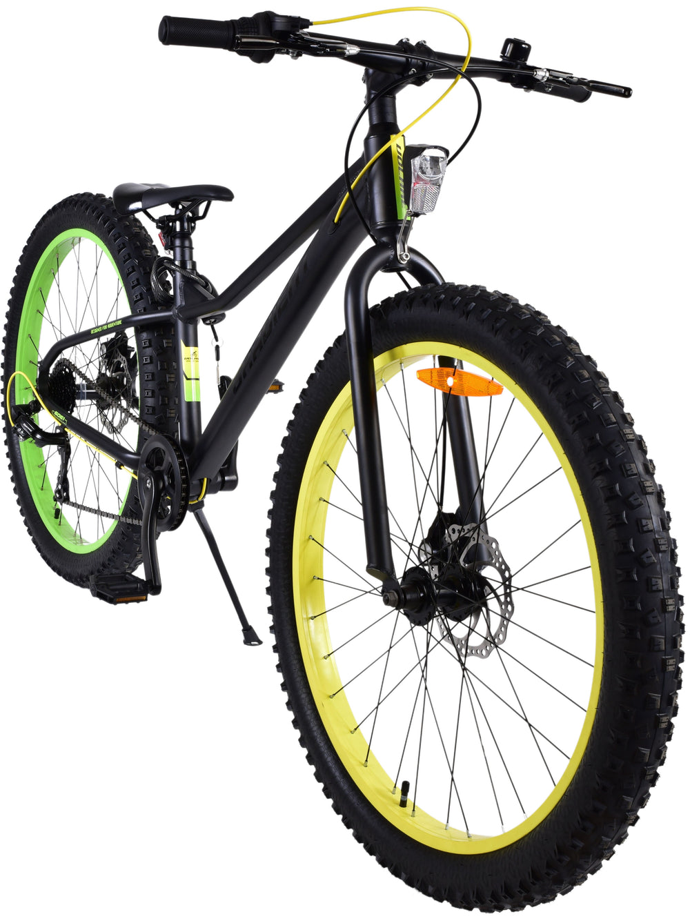 Volare Gradient Kinderfiets 26 Inch Zwart Geel Groen - Zwart, Groen, Geel - 7 versnellingen - 10-12 jaar extra afbeelding 11