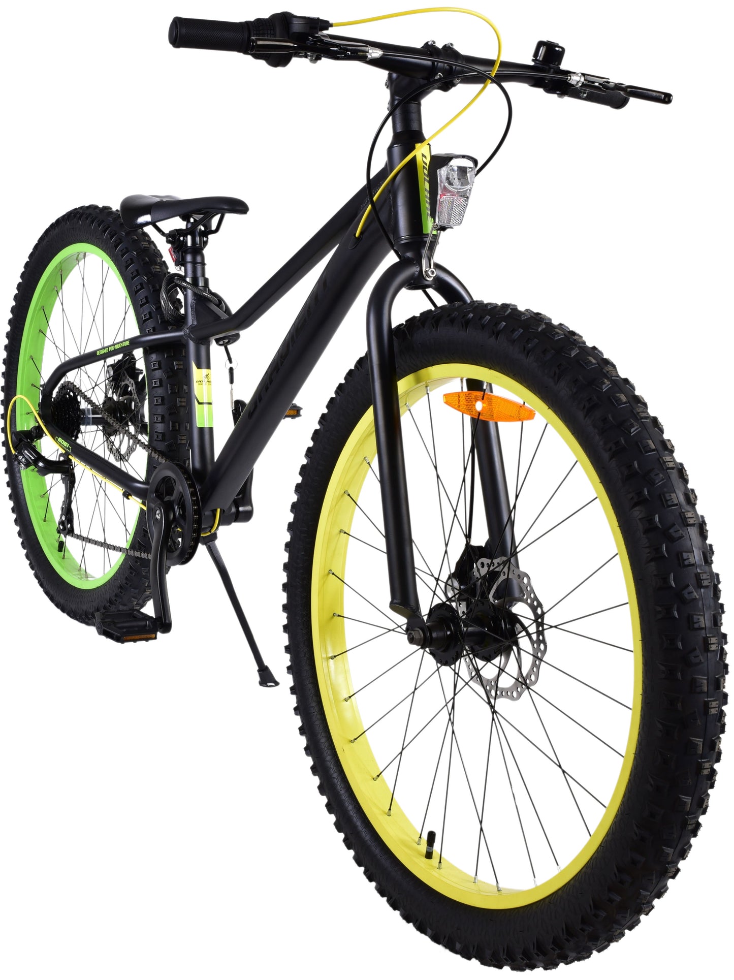 Volare Gradient Kinderfiets 26 Inch Zwart Geel Groen - Zwart, Groen, Geel - 7 versnellingen - 10-12 jaar extra afbeelding 11