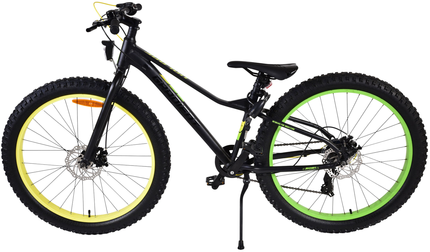 Volare Gradient Kinderfiets 26 Inch Zwart Geel Groen - Zwart, Groen, Geel - 7 versnellingen - 10-12 jaar extra afbeelding 14