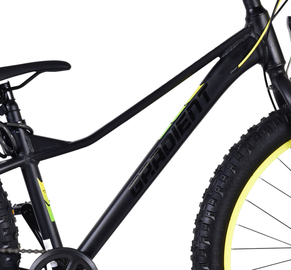Volare Gradient Kinderfiets 26 Inch Zwart Geel Groen - Zwart, Groen, Geel - 7 versnellingen - 10-12 jaar extra afbeelding 6