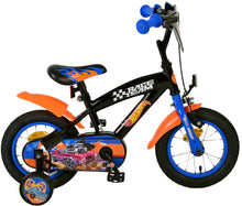 Hot Wheels Kinderfiets - Jongens - 12 inch - Zwart Oranje Blauw - Zwart, Blauw, Oranje - 3-5 jaar bij Fietstotaal