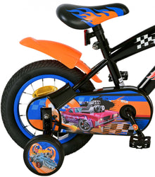 Hot Wheels Kinderfiets - Jongens - 12 inch - Zwart Oranje Blauw - Zwart, Blauw, Oranje - 3-5 jaar extra afbeelding 4
