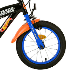 Hot Wheels Kinderfiets - Jongens - 14 inch - Zwart Oranje Blauw - Zwart, Blauw, Oranje - 3-5 jaar extra afbeelding 4