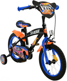 Hot Wheels Kinderfiets - Jongens - 14 inch - Zwart Oranje Blauw - Zwart, Blauw, Oranje - 3-5 jaar extra afbeelding 7