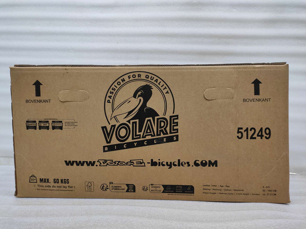 Volare Strike Kinderfiets - Jongens - 12 inch - Zwart Oranje - Zwart, Oranje - 3-5 jaar extra afbeelding 12