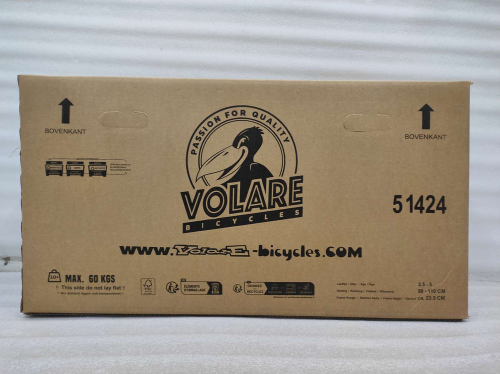 Volare Strike Kinderfiets - Jongens - 14 inch - Zwart Oranje - Zwart, Oranje - 3-5 jaar extra afbeelding 12