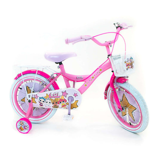 LOL Surprise Kinderfiets - Meisjes - 16 inch - Roze - Twee Handremmen - 4-6 jaar bij Fietstotaal