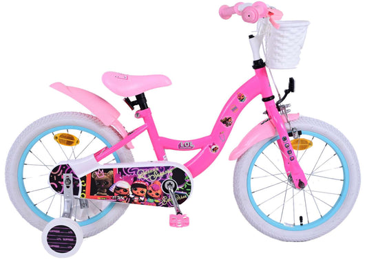 LOL Surprise Kinderfiets - Meisjes - 16 inch - Roze - 4-6 jaar bij Fietstotaal