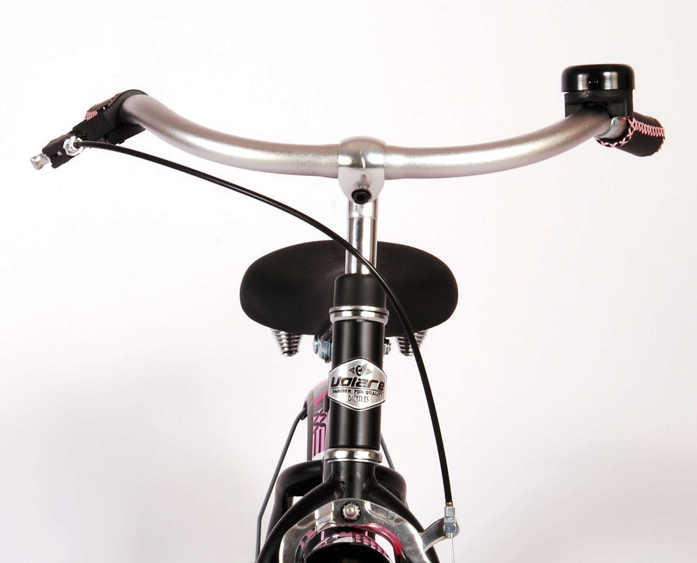 Volare Miracle Kinderfiets - Meisjes - 14 inch - Mat Zwart - Prime Collection - 3-5 jaar extra afbeelding 13