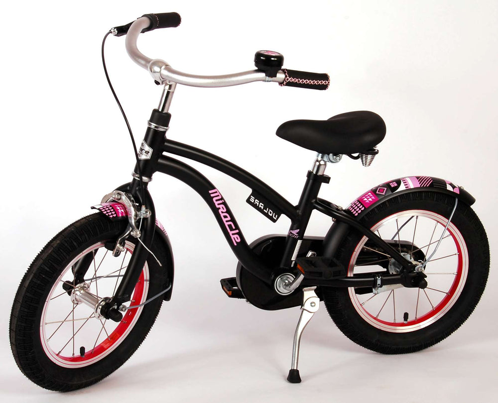 Volare Miracle Kinderfiets - Meisjes - 14 inch - Mat Zwart - Prime Collection - 3-5 jaar extra afbeelding 15