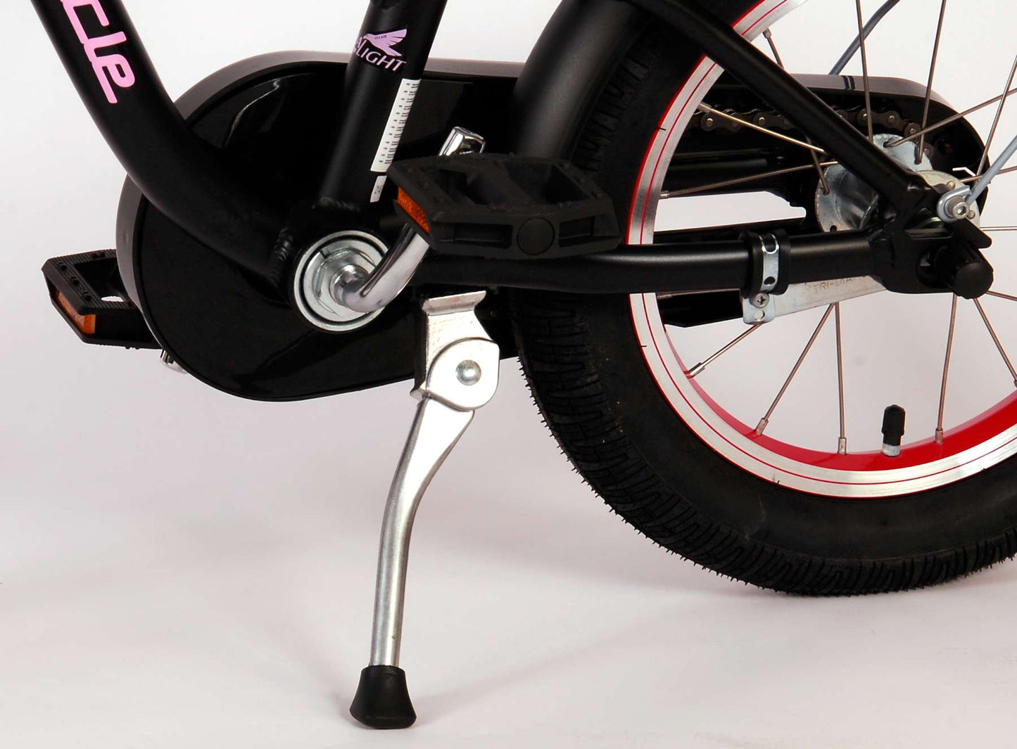 Volare Miracle Kinderfiets - Meisjes - 14 inch - Mat Zwart - Prime Collection - 3-5 jaar extra afbeelding 16