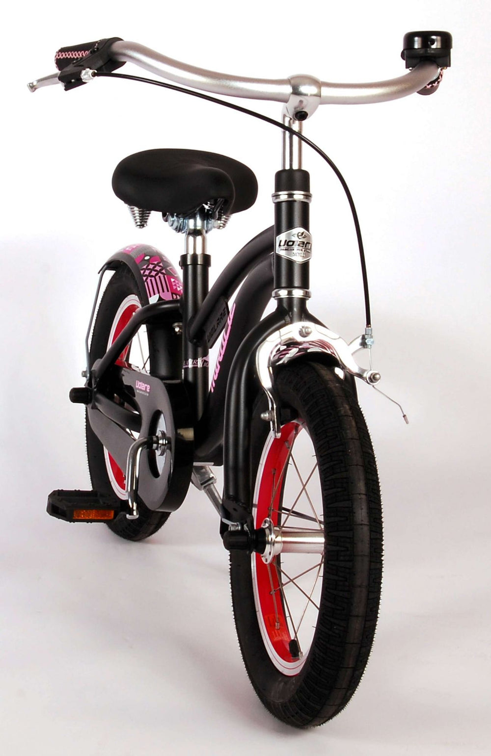 Volare Miracle Kinderfiets - Meisjes - 14 inch - Mat Zwart - Prime Collection - 3-5 jaar extra afbeelding 11