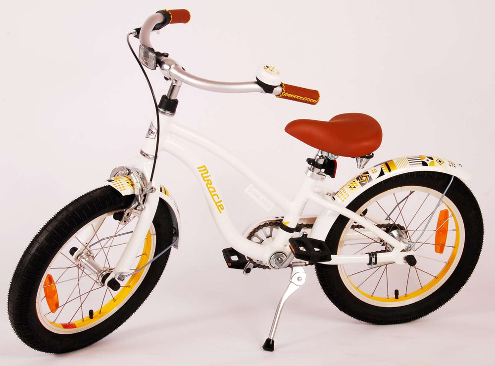 Volare Miracle Cruiser Kinderfiets - Meisjes - 16 inch - Wit - Prime Collection - 4-6 jaar extra afbeelding 14