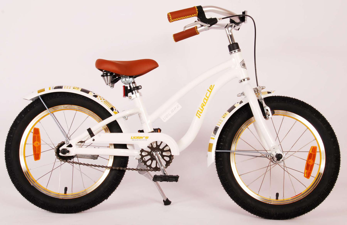Volare Miracle Cruiser Kinderfiets - Meisjes - 16 inch - Wit - Prime Collection - 4-6 jaar extra afbeelding 16
