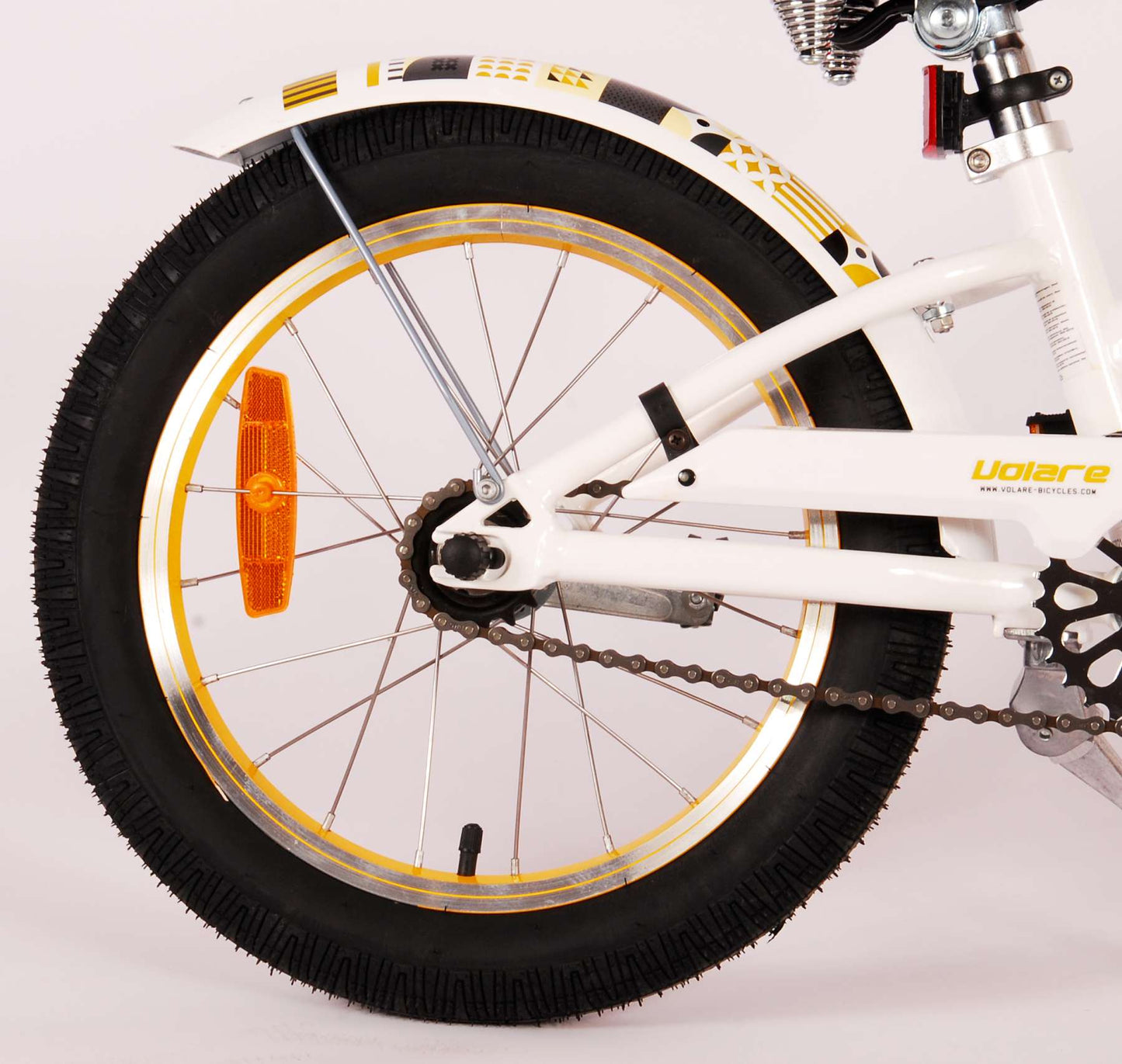 Volare Miracle Cruiser Kinderfiets - Meisjes - 16 inch - Wit - Prime Collection - 4-6 jaar extra afbeelding 5