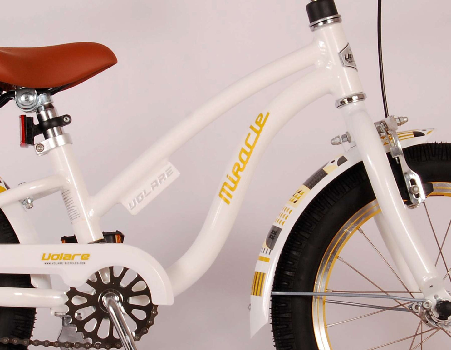 Volare Miracle Cruiser Kinderfiets - Meisjes - 16 inch - Wit - Prime Collection - 4-6 jaar extra afbeelding 8