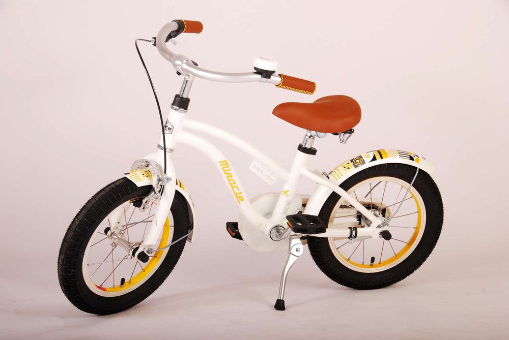 Volare Miracle Kinderfiets - Meisjes - 14 inch - Wit - Prime Collection - 3-5 jaar extra afbeelding 15