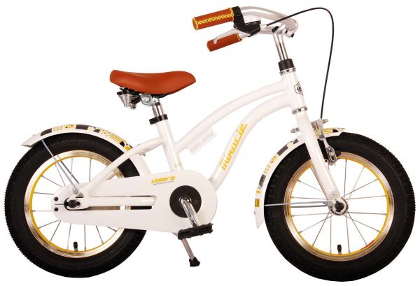 Volare Miracle Kinderfiets - Meisjes - 14 inch - Wit - Prime Collection - 3-5 jaar extra afbeelding 2