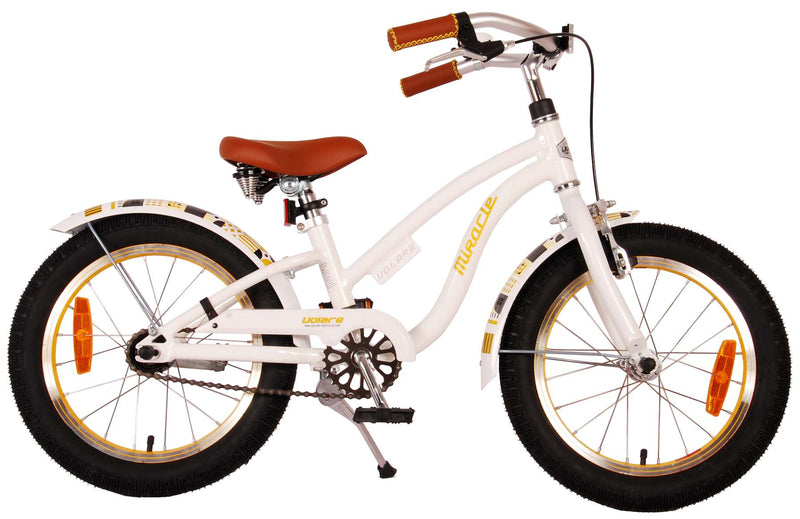 Volare Miracle Cruiser Kinderfiets - Meisjes - 16 inch - Wit - Prime Collection - 4-6 jaar