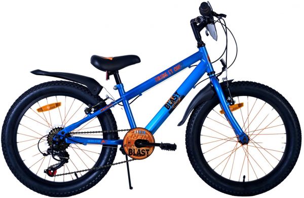NERF Kinderfiets - Jongens - 20 inch - Satijn Blauw - 6 Speed - 6 versnellingen - 6-8 jaar extra afbeelding 2